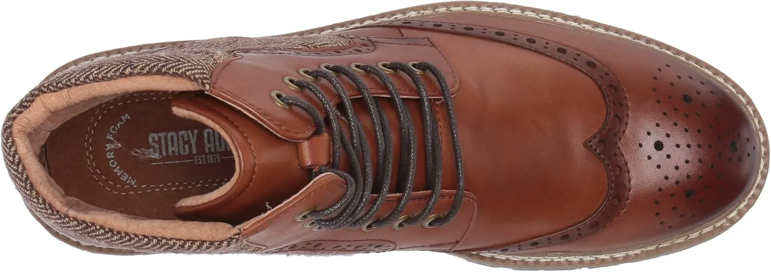 STACY ADAMS Men's Granger Wingtip Lace-up Boot Fashion