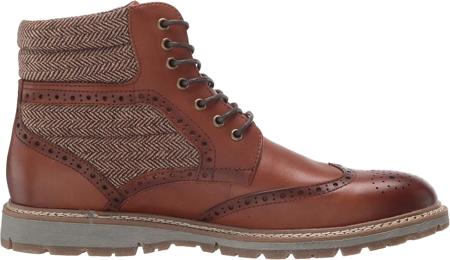 STACY ADAMS Men's Granger Wingtip Lace-up Boot Fashion