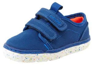 Step & Stride Aden Navy Double Hook and Loop Paint Splatter Sole Strap Sneaker