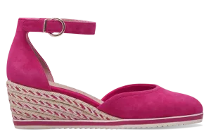 Tamaris Ladies Ankle Strap Espadrille Wedge Shoe 22309-42 513