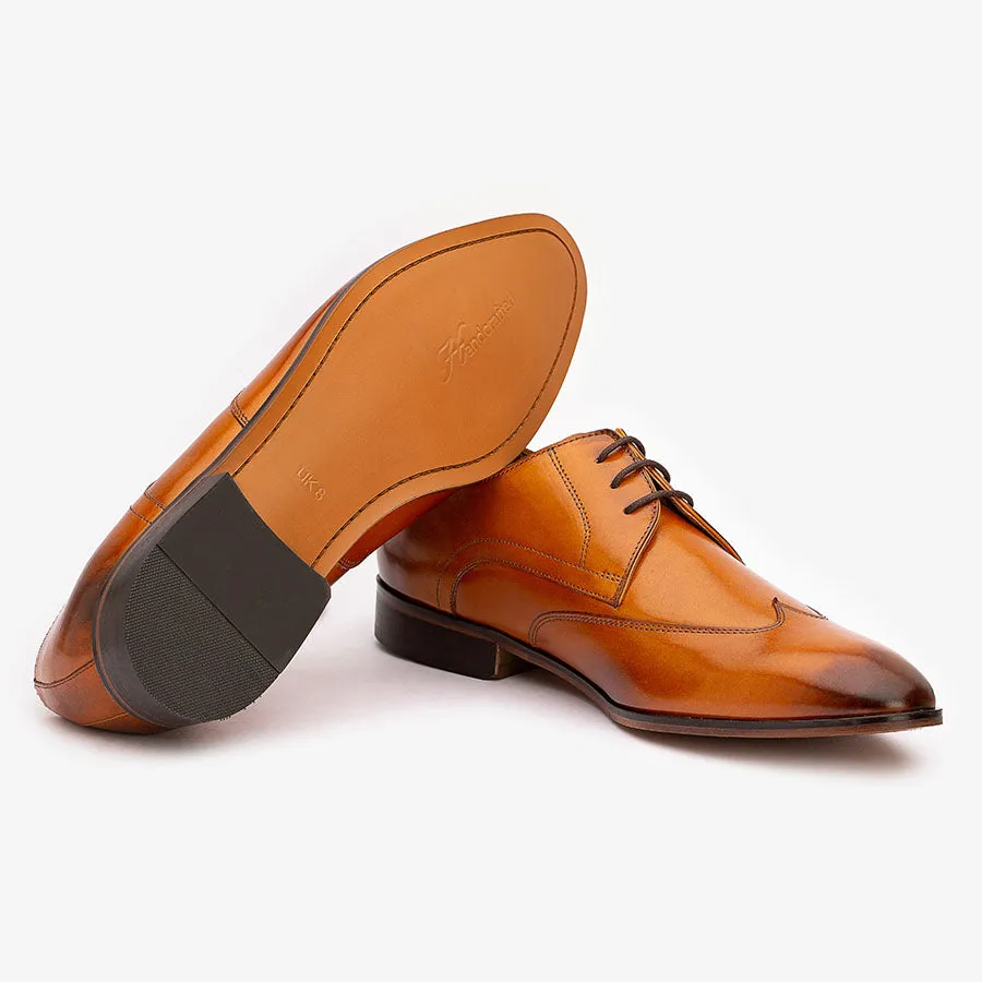 Tan Wingtip Derby