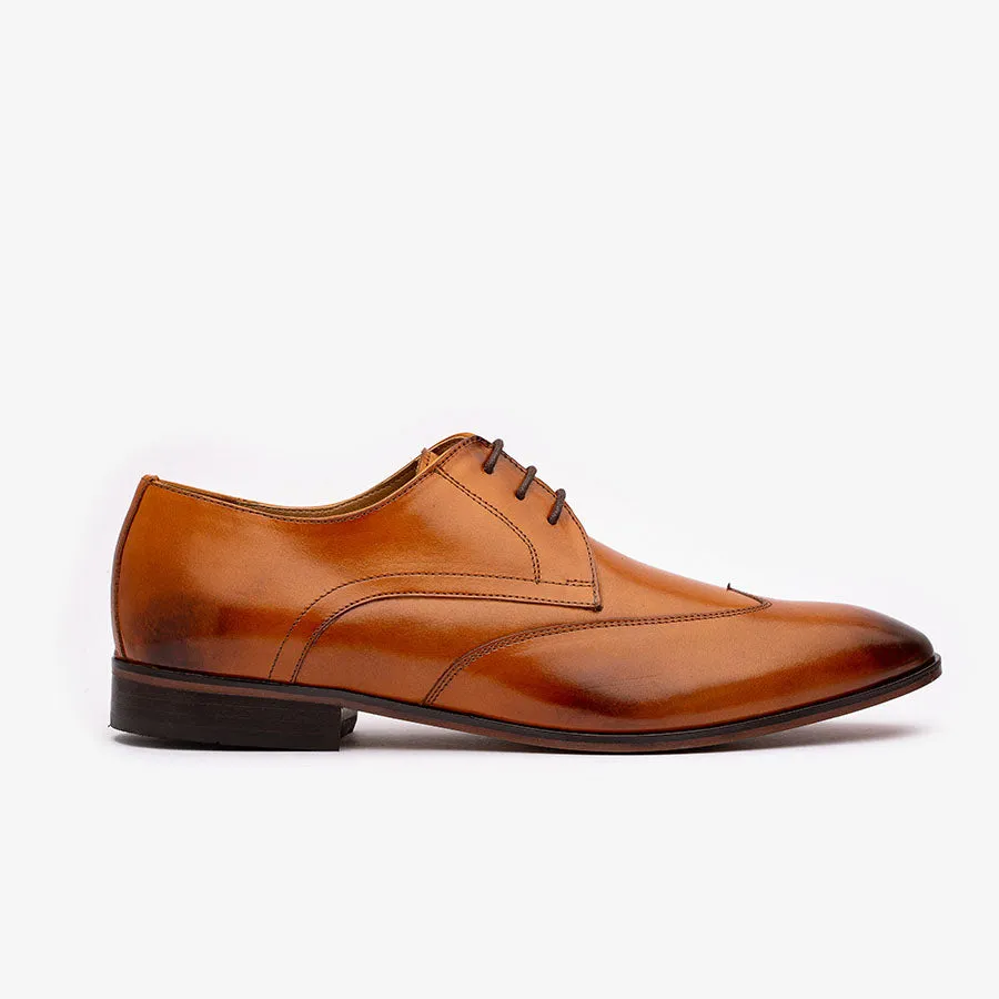 Tan Wingtip Derby