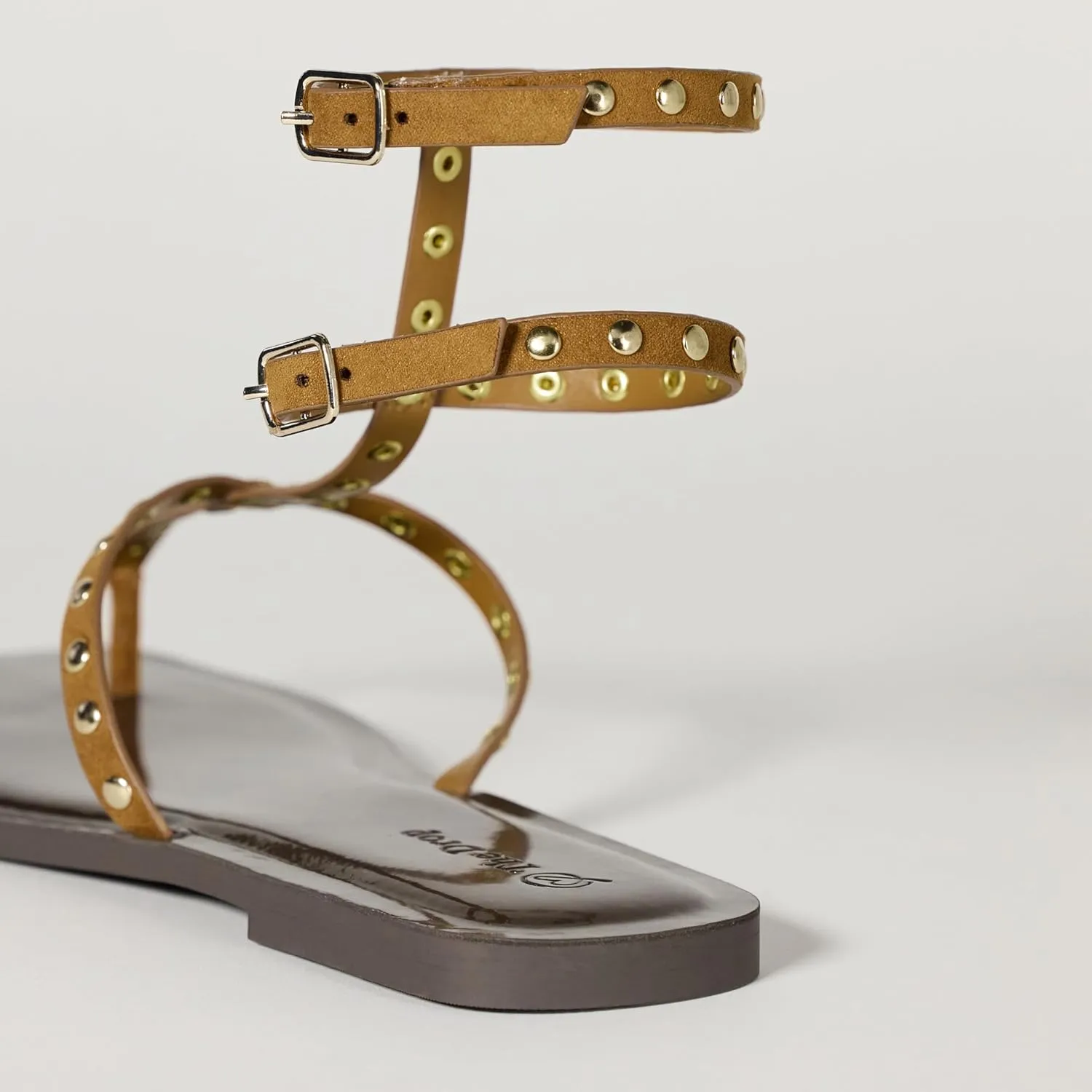 The Drop Women's Casper Gladiator Thong Ankle Sandal Strap