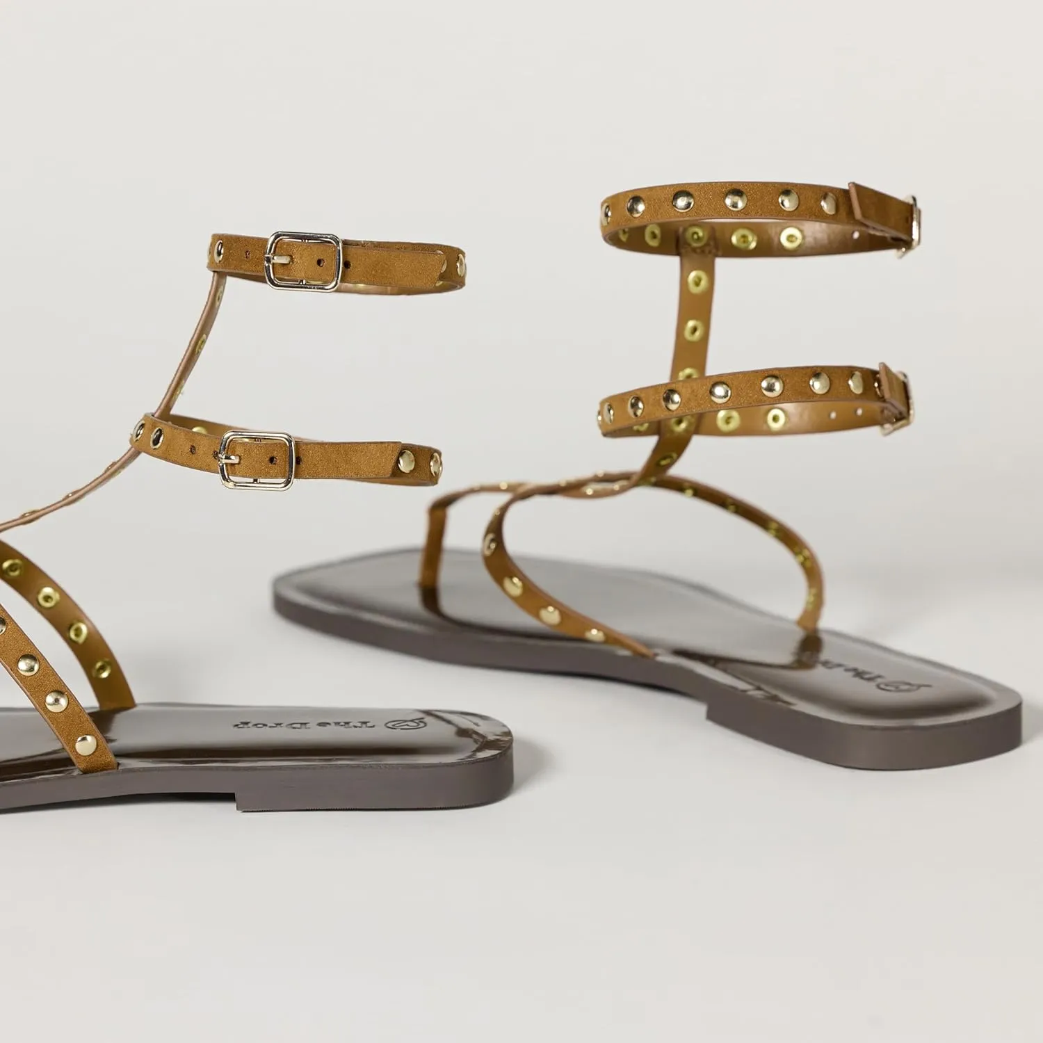 The Drop Women's Casper Gladiator Thong Ankle Sandal Strap