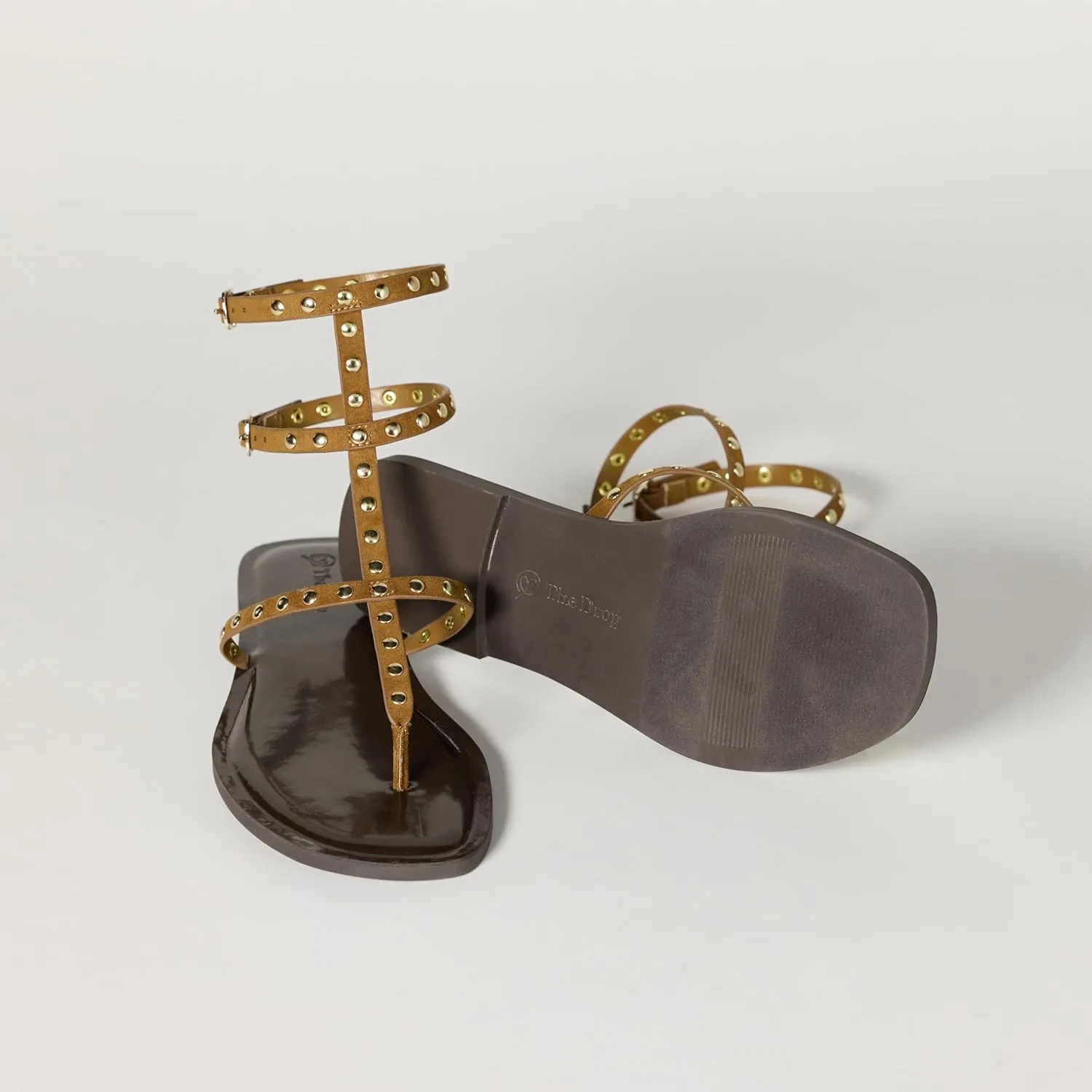 The Drop Women's Casper Gladiator Thong Ankle Sandal Strap