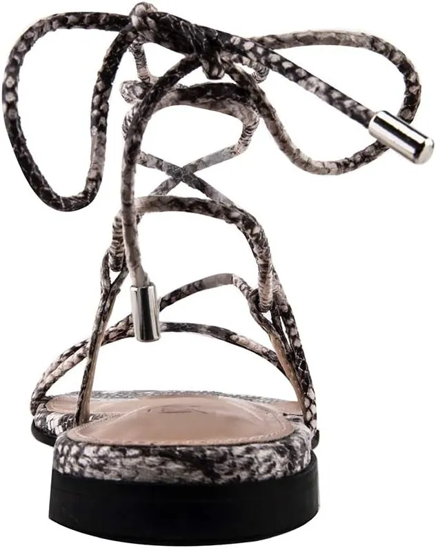 The Drop Women's Samantha Flat Strappy Lace-up Sandal