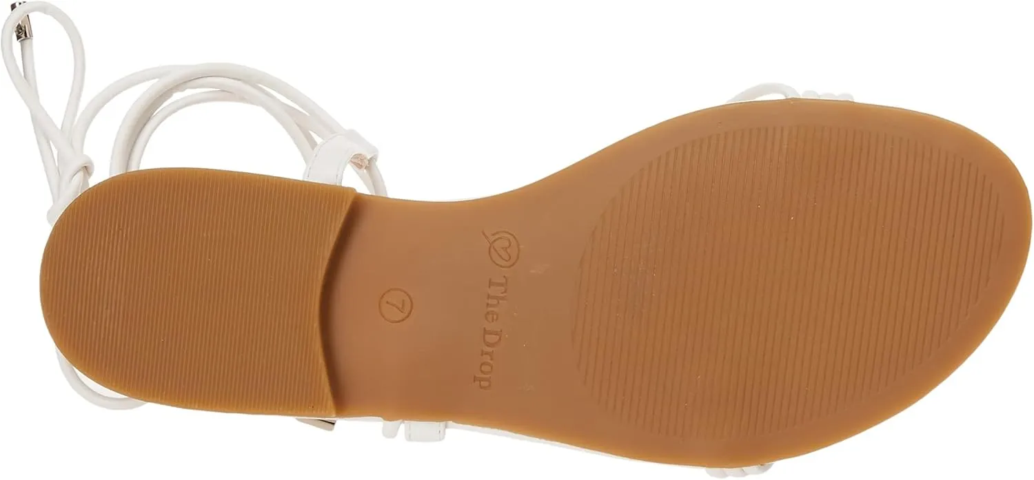 The Drop Women's Samantha Flat Strappy Lace-up Sandal
