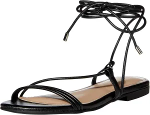 The Drop Women's Samantha Flat Strappy Lace-up Sandal