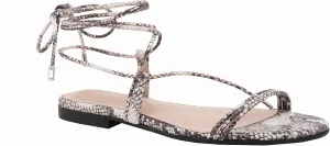 The Drop Women's Samantha Flat Strappy Lace-up Sandal