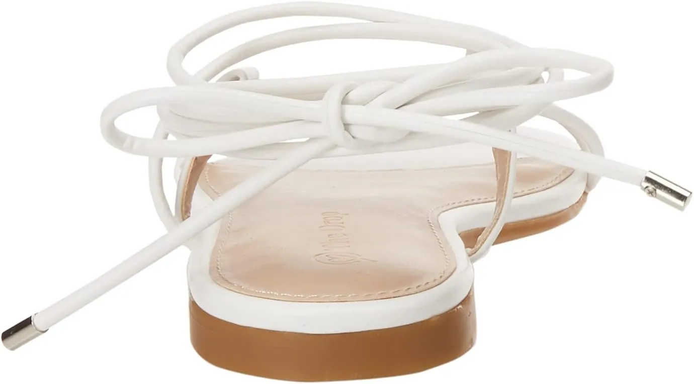 The Drop Women's Samantha Flat Strappy Lace-up Sandal