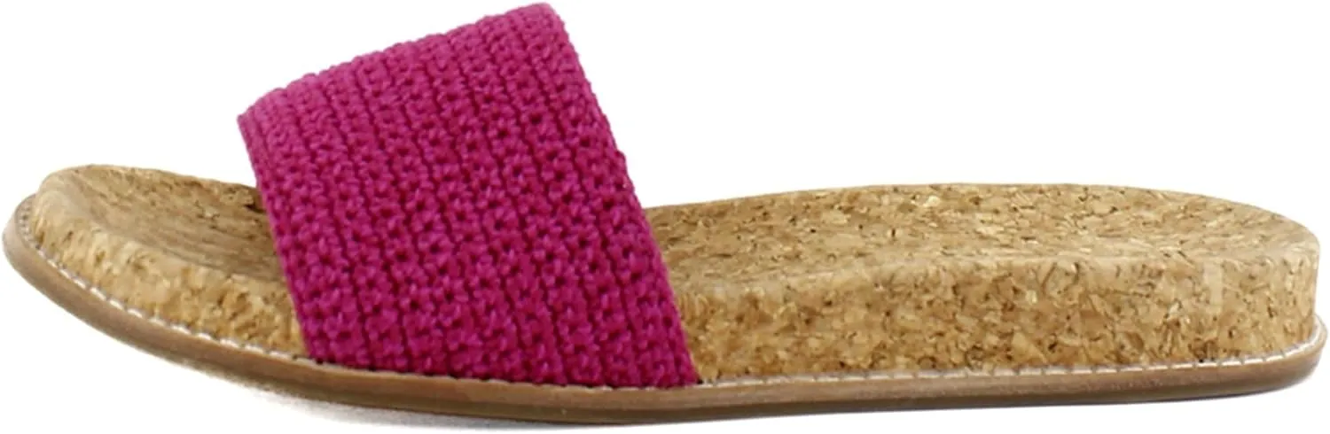 The Sak Mendocino Slide Sandal in Crochet, Slip On Sandals