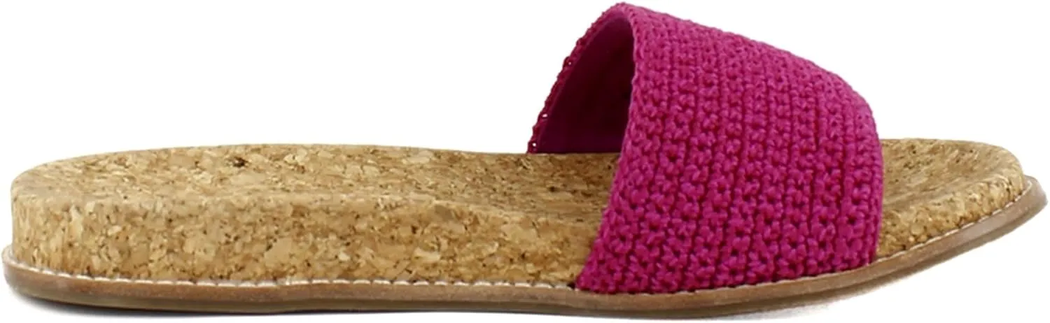 The Sak Mendocino Slide Sandal in Crochet, Slip On Sandals