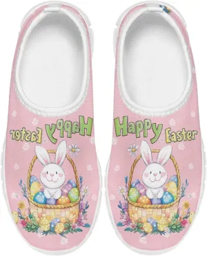 TODIYADDU Girls Easter Shoes Kids Lightweight Mesh Sneakers Casual Athletic Sneaker, White