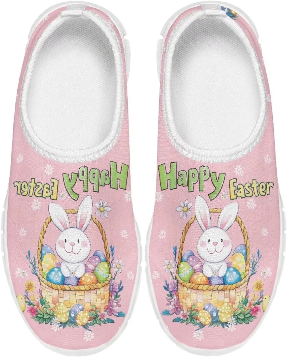TODIYADDU Girls Easter Shoes Kids Lightweight Mesh Sneakers Casual Athletic Sneaker, White
