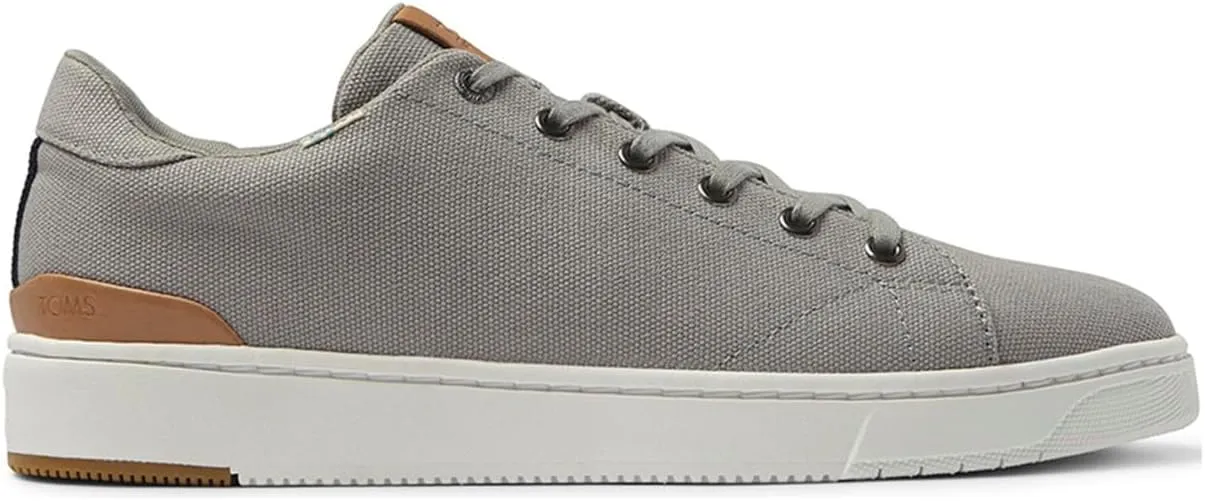 TOMS Mens Travel Lite Low Lace Up Sneakers Shoes Casual - Black