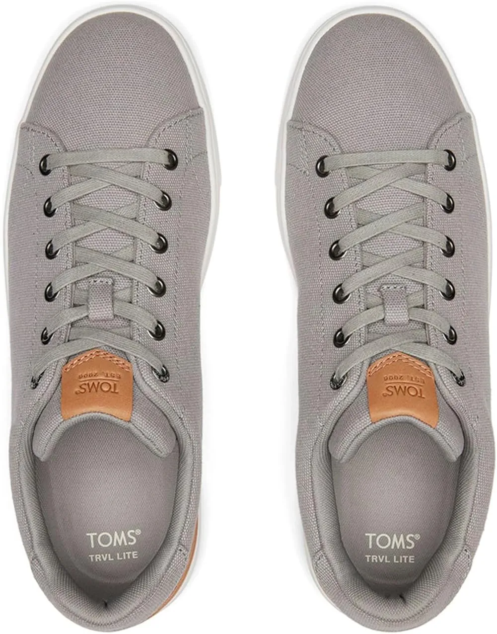 TOMS Mens Travel Lite Low Lace Up Sneakers Shoes Casual - Black