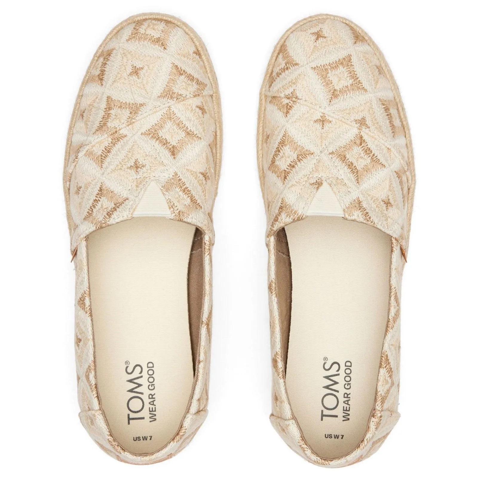 TOMS Women's Alpargata Rope 2.0 Shoe in Natural Geo