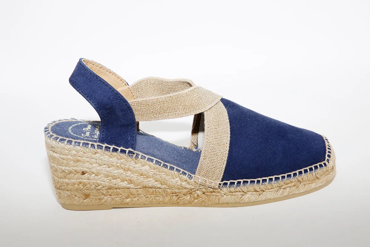 TONI PONS - Navy Suede espadrille TONA