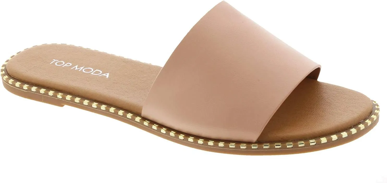 TOP Moda Women Open Toe Flat Fashion Sandals