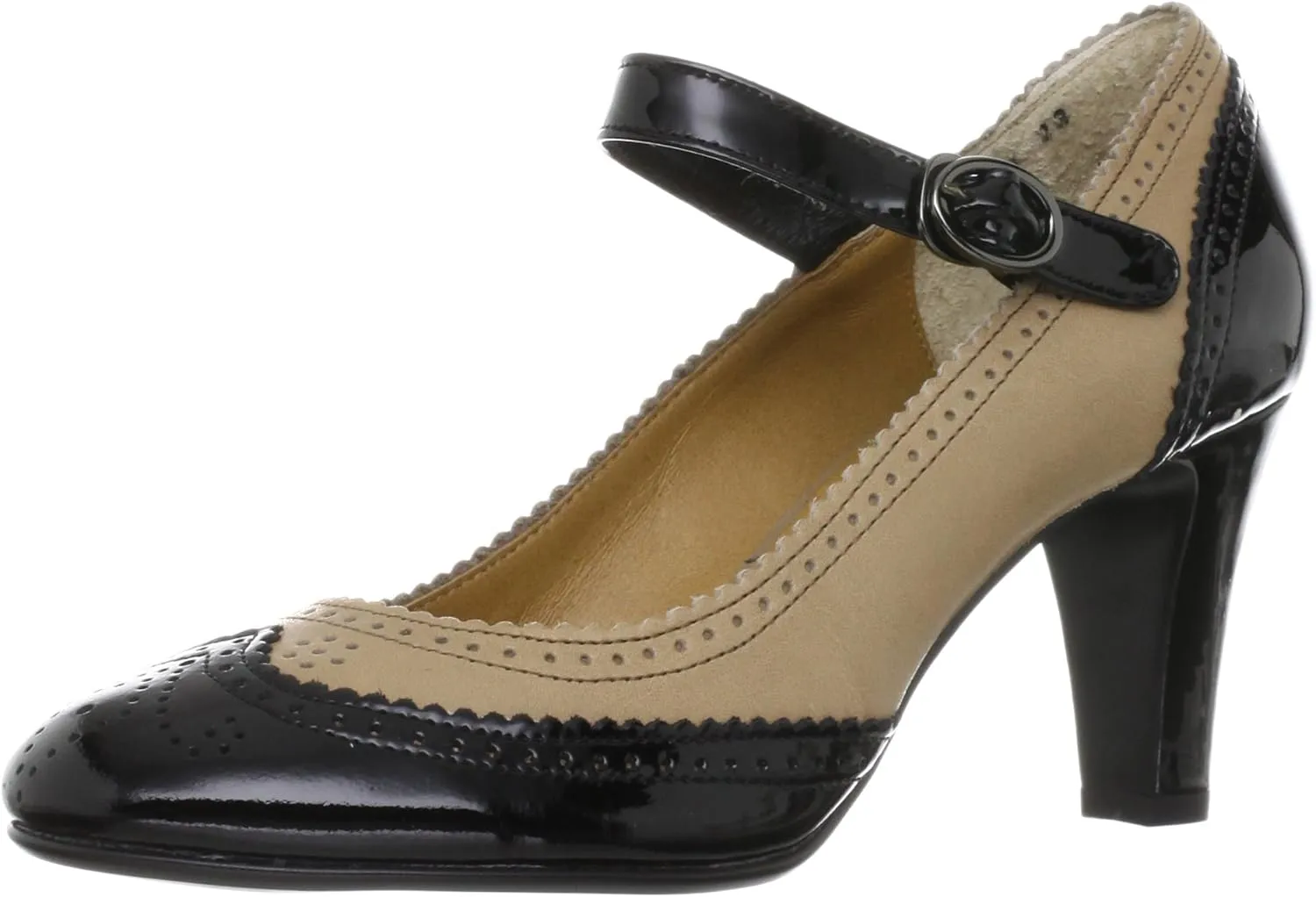Tsumori Chisato Walk Wingtip Ankle Strap Pumps