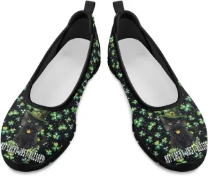 UNICEU St Patrick's Day Slip On Shoes for Women Breathable Low Top Casual Flats Non-Slip Fashion Running Sneakers