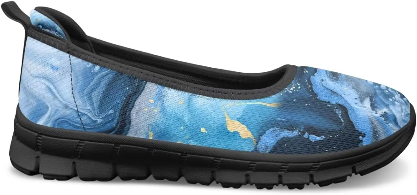 UNICEU Women Walking Shoes Slip On Breathable Casual Loafers Lightweight Low Top Fashion Sneakers for Running Work