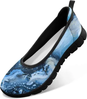 UNICEU Women Walking Shoes Slip On Breathable Casual Loafers Lightweight Low Top Fashion Sneakers for Running Work