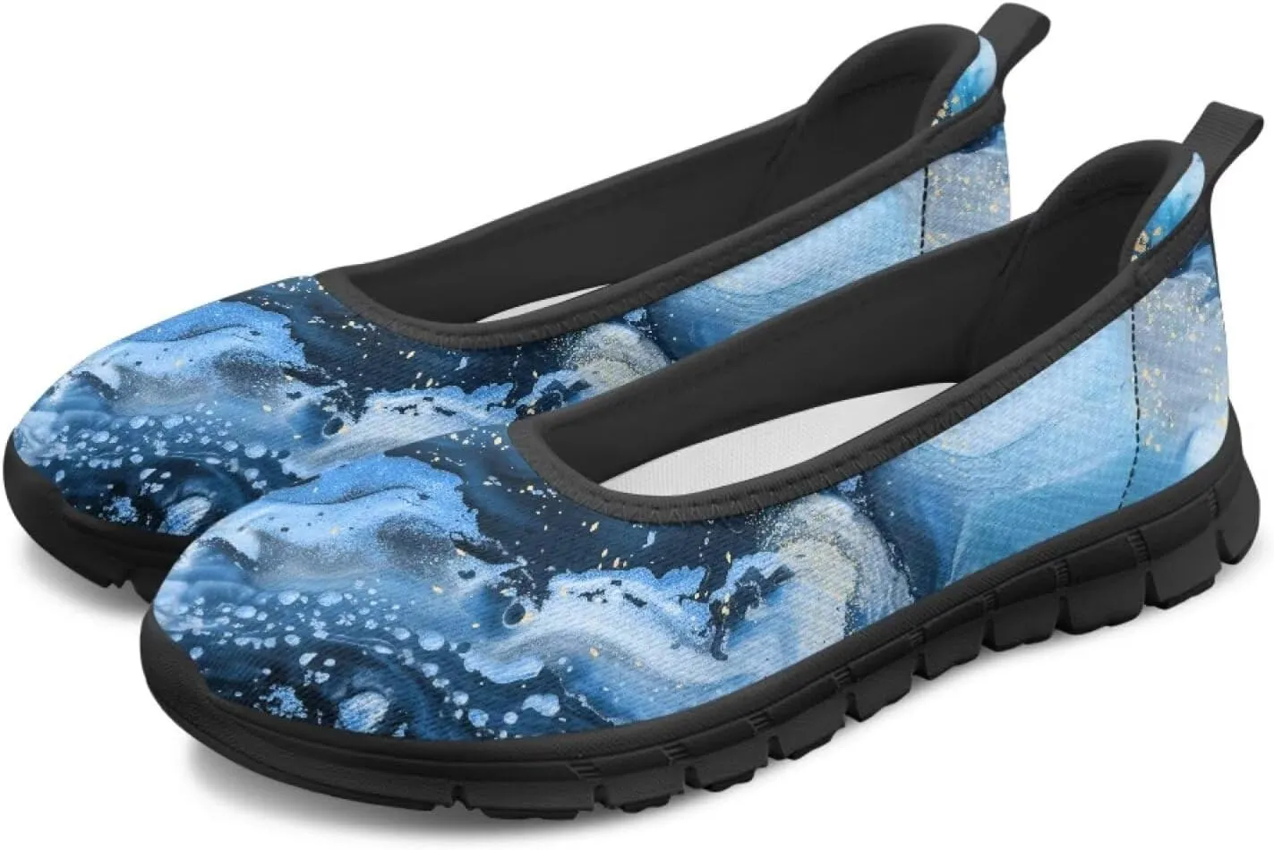 UNICEU Women Walking Shoes Slip On Breathable Casual Loafers Lightweight Low Top Fashion Sneakers for Running Work