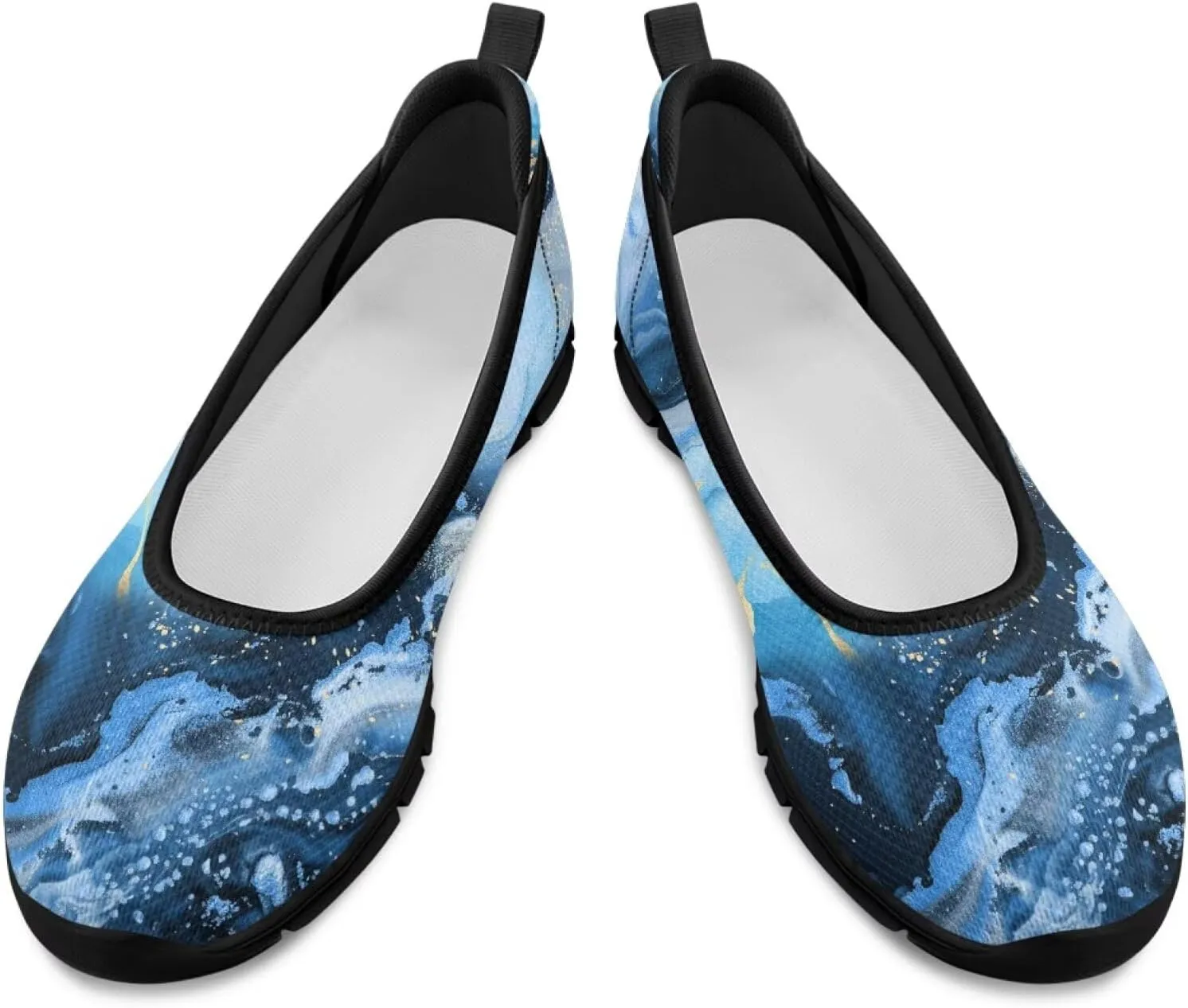 UNICEU Women Walking Shoes Slip On Breathable Casual Loafers Lightweight Low Top Fashion Sneakers for Running Work