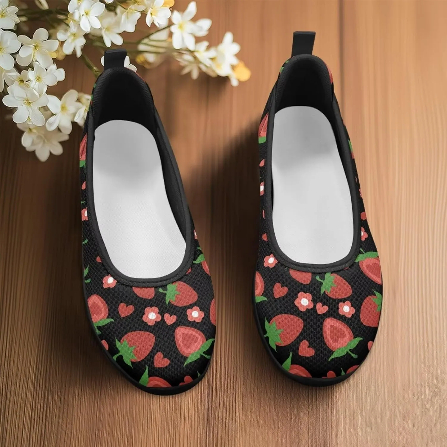 UNICEU Women's Slip On Casual Shoes Breathable Mesh Fashion Loafers Lightweight Non-Slip Comfort Walking Work Sneakers