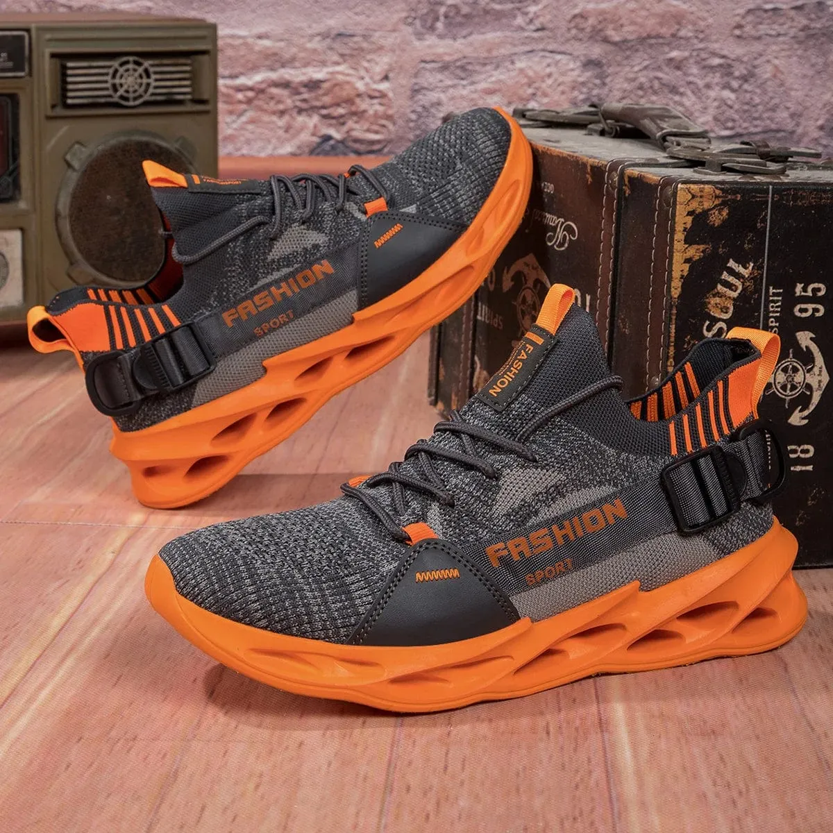 Unisex Big Size 36-48 Breathable Sneakers  Running Shoes Lightweight