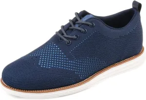 Vance Mens Ezra Tru Comfort Foam Knit Wingtip Dress Shoe