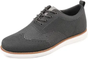 Vance Mens Ezra Tru Comfort Foam Knit Wingtip Dress Shoe