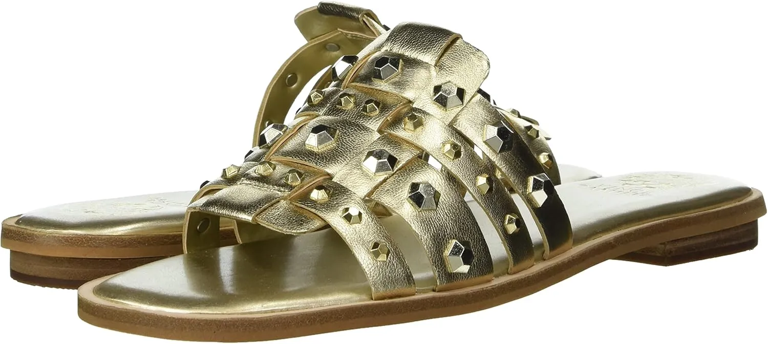 Vince Camuto Women's Footwear Neverna Studded Flat Sandal