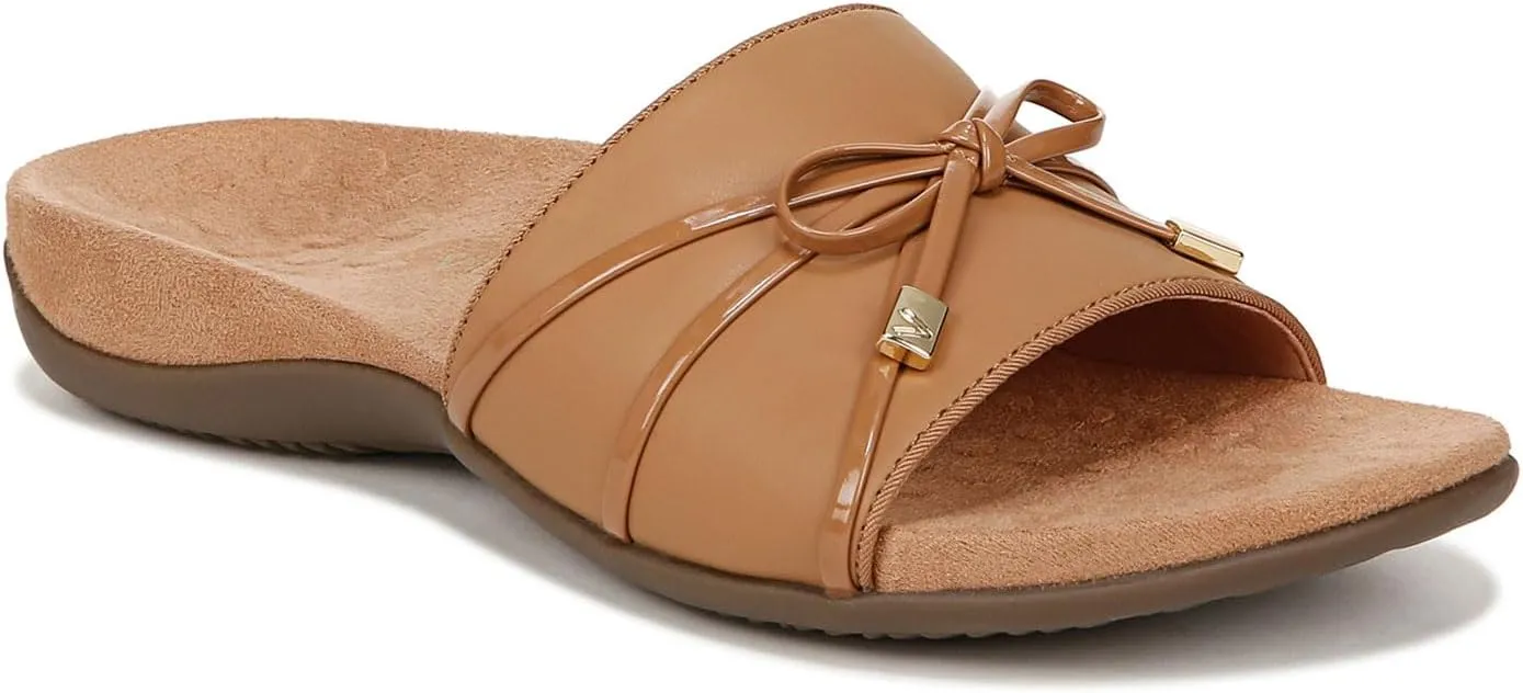 Vionic Women's Bella Slide Sandal, Camel, Size 7
