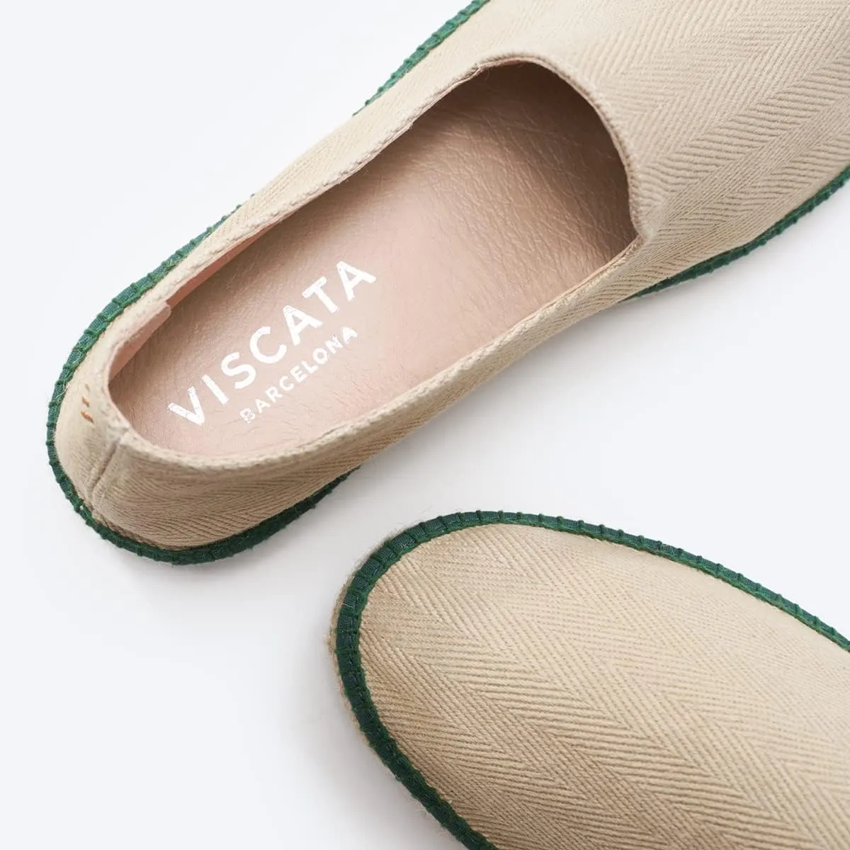 VISCATA Portbou Canvas Espadrille Flats Handmade Men's Espadrille Sandals with Breathable Cotton Canvas and 100% Natural Jute Midsole for All Casual Occasions
