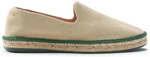 VISCATA Portbou Canvas Espadrille Flats Handmade Men's Espadrille Sandals with Breathable Cotton Canvas and 100% Natural Jute Midsole for All Casual Occasions