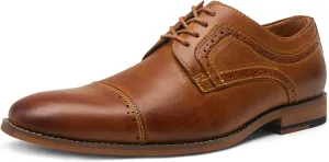Vostey Men's Dress Shoes Classic Wingtip Brogue Men Oxfords