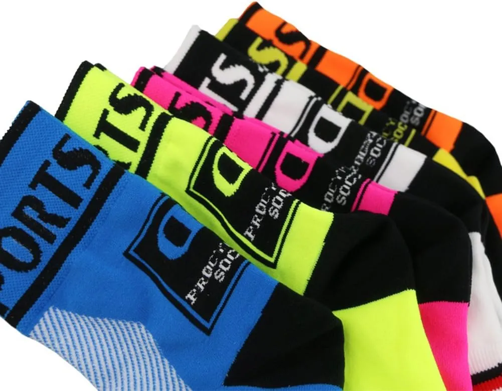 VWU Mens Womens Sports Socks Athletic Socks for Running Cycling Basketball Hiking Crew