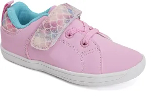 WateLves Toddler Little Kid Wide Barefoot The First Walking Shoes Girls Boys Leather Uniform Dress Shoes Lightweight Splay Naturally Minimalist Sneakers (Pink, 22)