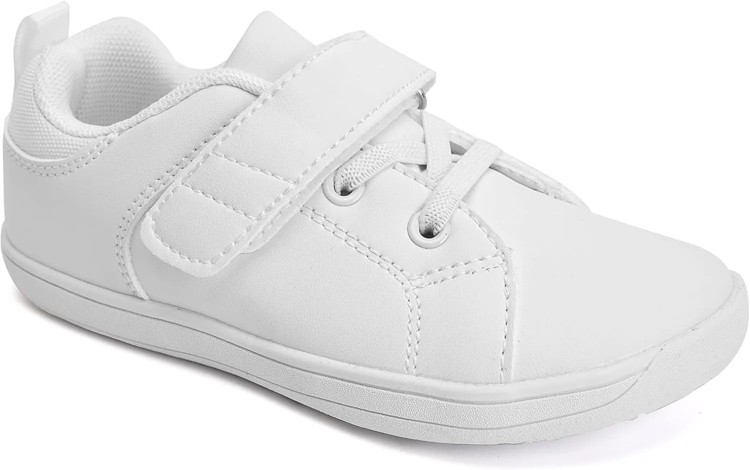 WateLves Toddler Little Kid Wide Barefoot The First Walking Shoes Girls Boys Leather Uniform Dress Shoes Lightweight Splay Naturally Minimalist Sneakers