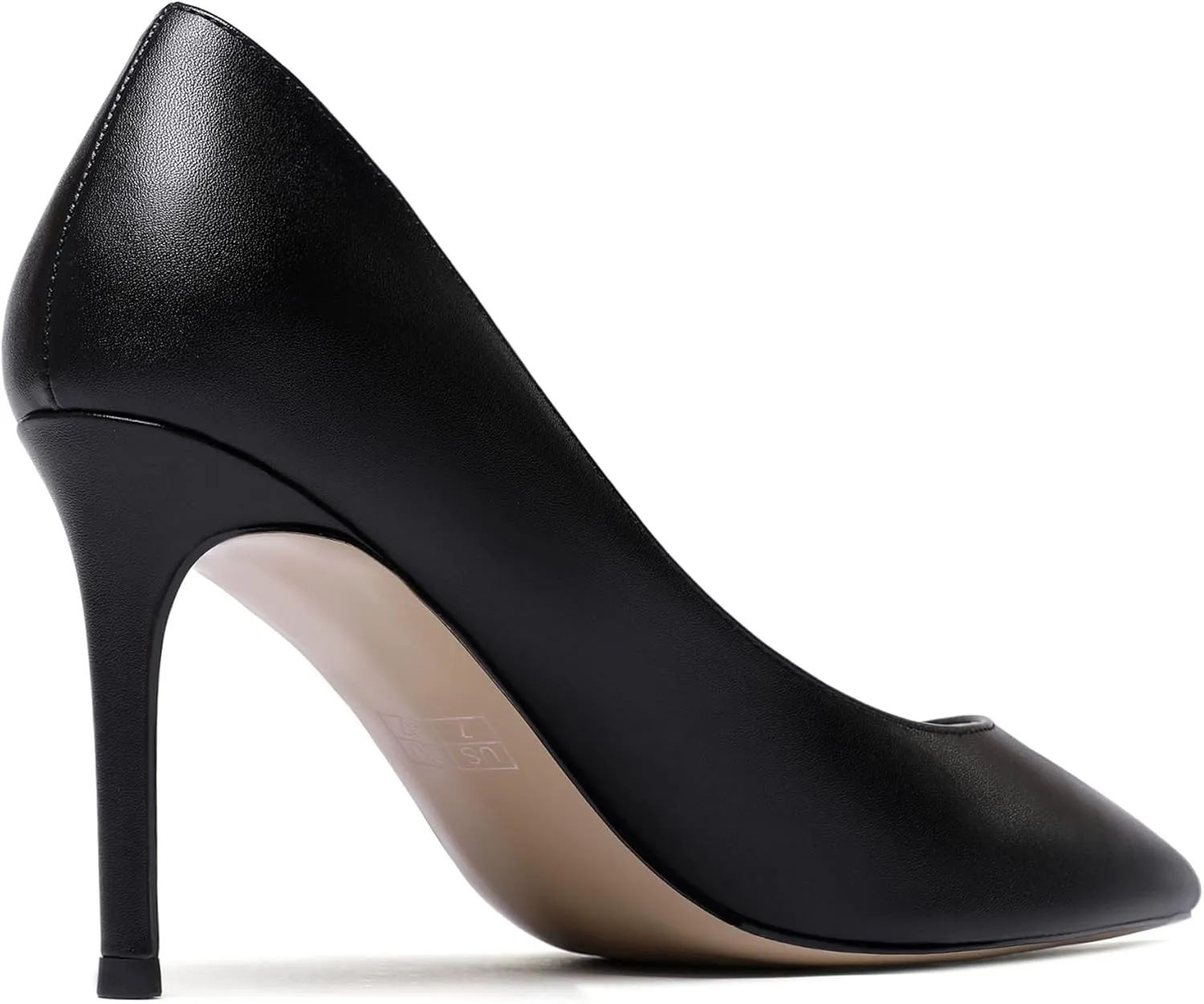 WAYDERNS Women's Matte Pointed Toe Slip On Stiletto High Heel Pumps Wedding Dress Shoes 3.5 Inch