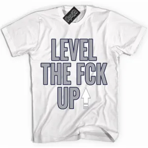 Wolf Grey Midnight Navy 1s Sneaker Shirt Level The Fck Up Graphic