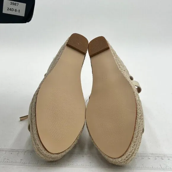 Women Espadrille Wedge Sandals Platform Open Toe High Heels Hollow Cut Zipper