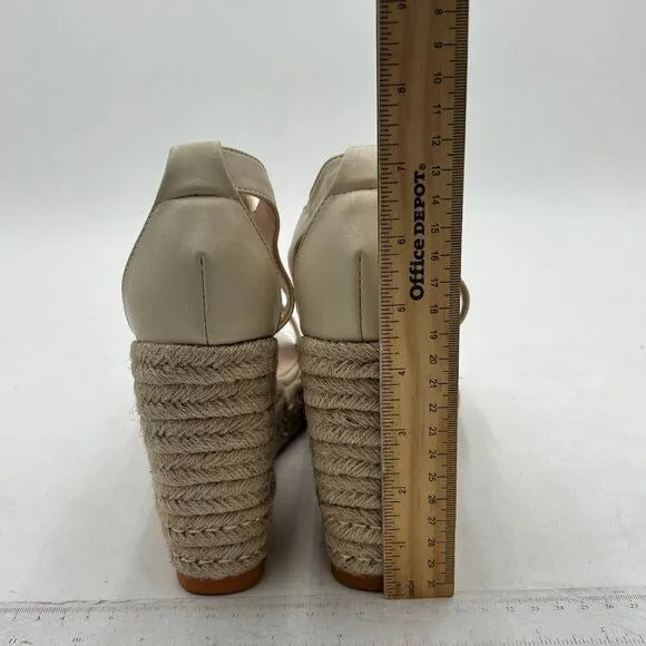 Women Espadrille Wedge Sandals Platform Open Toe High Heels Hollow Cut Zipper