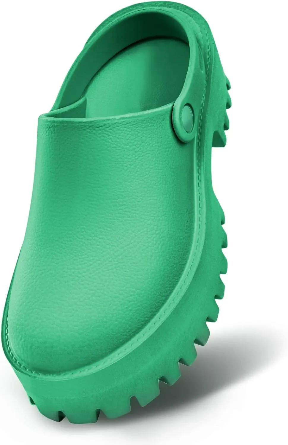 Women Platform Thick Soled Slippers,Beige Slip On Clogs Casual Non Slip Home Lazy Waterproof Fashion Sandals