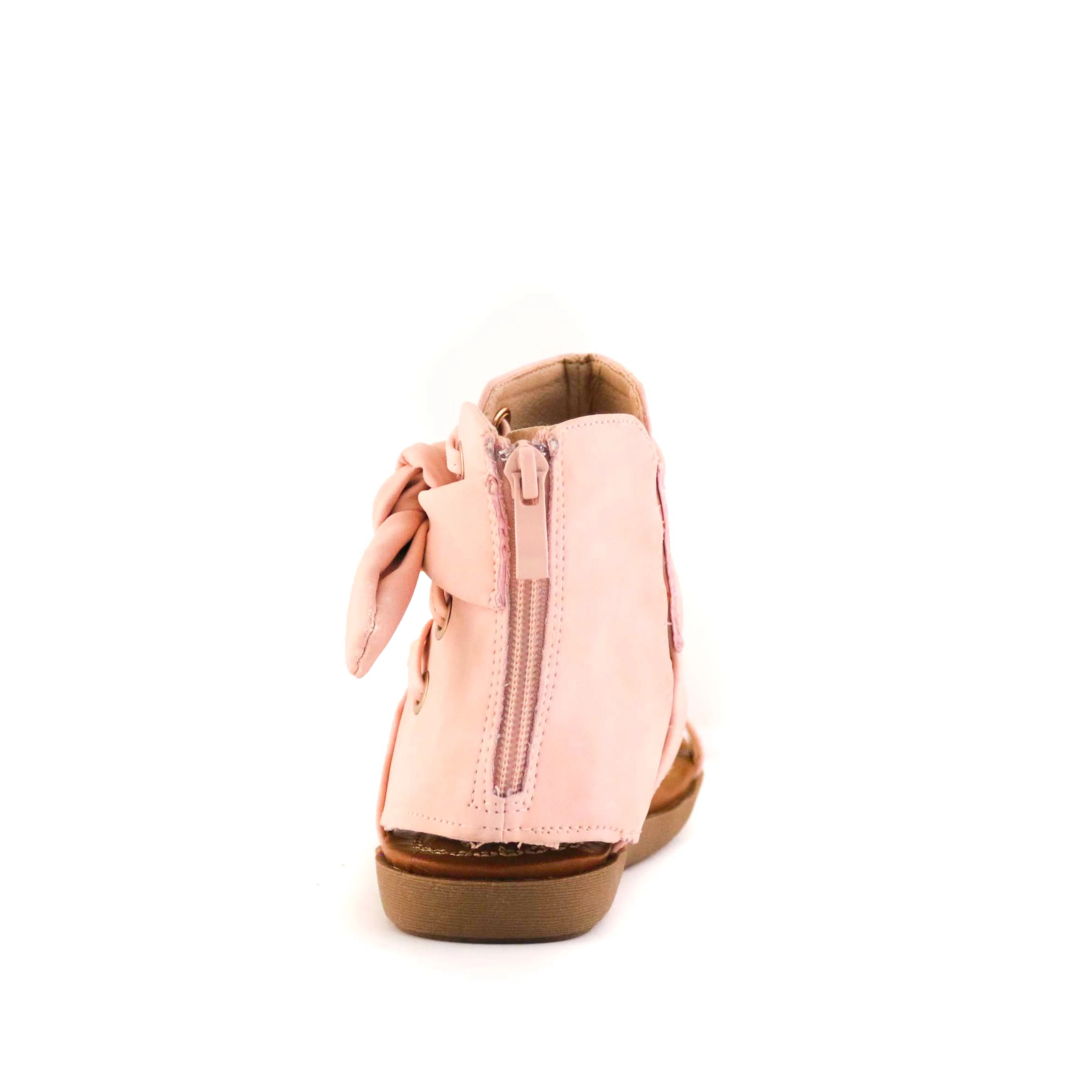 Women's Chi Lace Detail Gladiator Sandal Peach by Nest Shoes