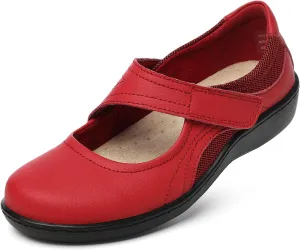 Women's Classic Comfort Mary Jane Flats Fashion Casual Dress Shoes Cute Closed Toe Slip On Lightweight Breathable Walking Shoes