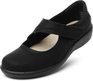 Women's Classic Comfort Mary Jane Flats Fashion Casual Dress Shoes Cute Closed Toe Slip On Lightweight Breathable Walking Shoes