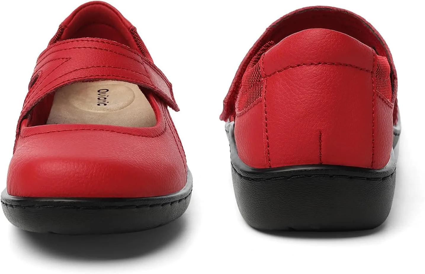 Women's Classic Comfort Mary Jane Flats Fashion Casual Dress Shoes Cute Closed Toe Slip On Lightweight Breathable Walking Shoes
